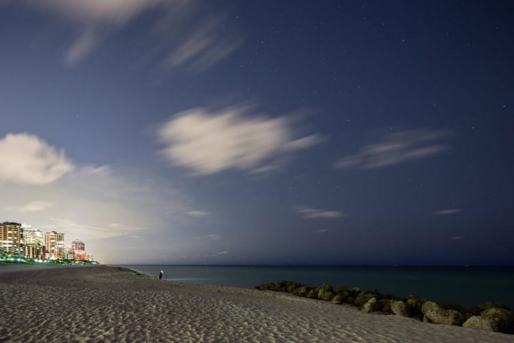 Beach at night